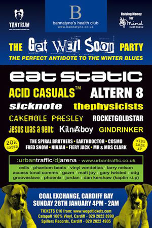 poster for Get Well Soon Party on 28 January 2007